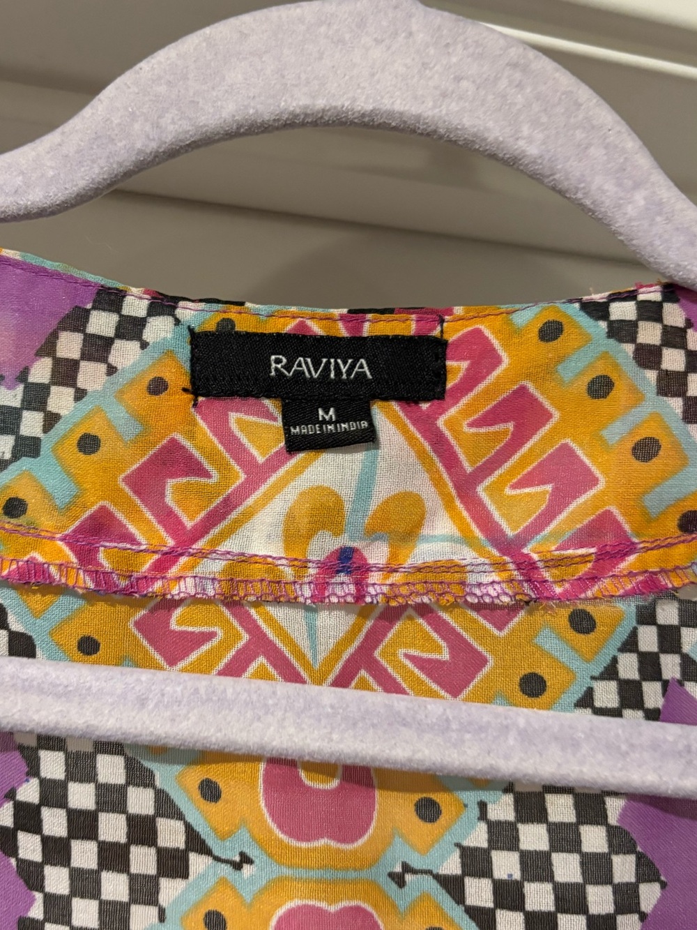 Raviya Colorful Beaded Swim Cover-Up Tunic – Medium - Picture 3 of 5